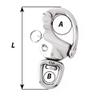 Wichard 4-3/4" Snap Shackle w/Swivel Eye view 2