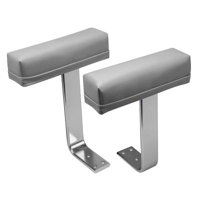 Wise 8WD444AR-717 Arm Rest with Aluminum Brackets and Mounting Hardware, Grey