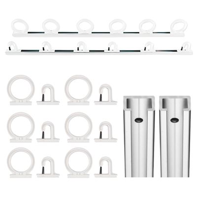 DU-BRO Fishing 1080 Trac-A-Rod Storage System, 2-Feet, Silver/White