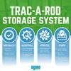 DU-BRO Fishing 1080 Trac-A-Rod Storage System, 2-Feet, Silver/White view 2
