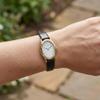 Timex Women's T21912 Cavatina Black Leather Strap Watch view 4