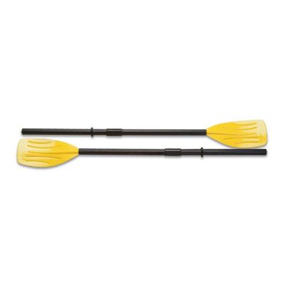 INTEX 59623E 48" Deluxe French Oars: Easy 3 Piece Assembly  Ribbed Blade  Retainer Rings  TUV RL approved  Perfect for Inflatable Boats