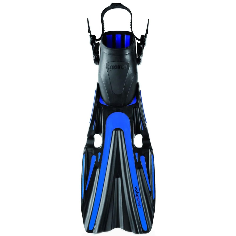 Mares Unisex Adults Volo Power Fins | Easy Lightweight Versatile Open Heel Diving Fins with Adjustable ABS Plus Buckles | Ideal for Scuba & Training, Blue, X-Large