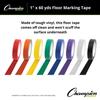 Champion Sports Vinyl Tape, 1 Wide x 60 Yards Long, Black - Durable Floor Marking Tape - Schools, Gyms, Restaurants view 4