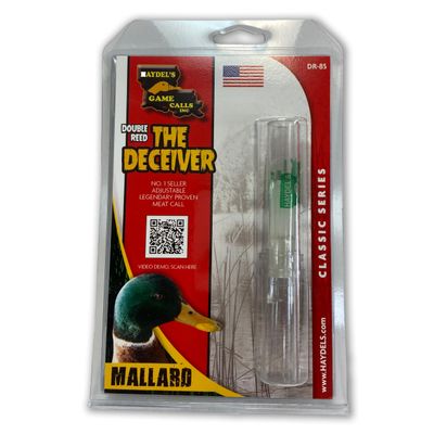 Haydel's Game Calls Inc. DR-85 Mallard Duck Call for Hunting, Double Reed, Adjustable. Legendary Proven Meat Call