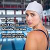 Water Gear Natural Rubber Swim Bubble Cap (White, Medium) view 4