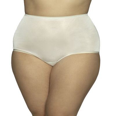 Vanity Fair Women's Perfectly Yours Ravissant Tailored Nylon Brief Panty - Size 5X- Large/ 12 - Candle Glow