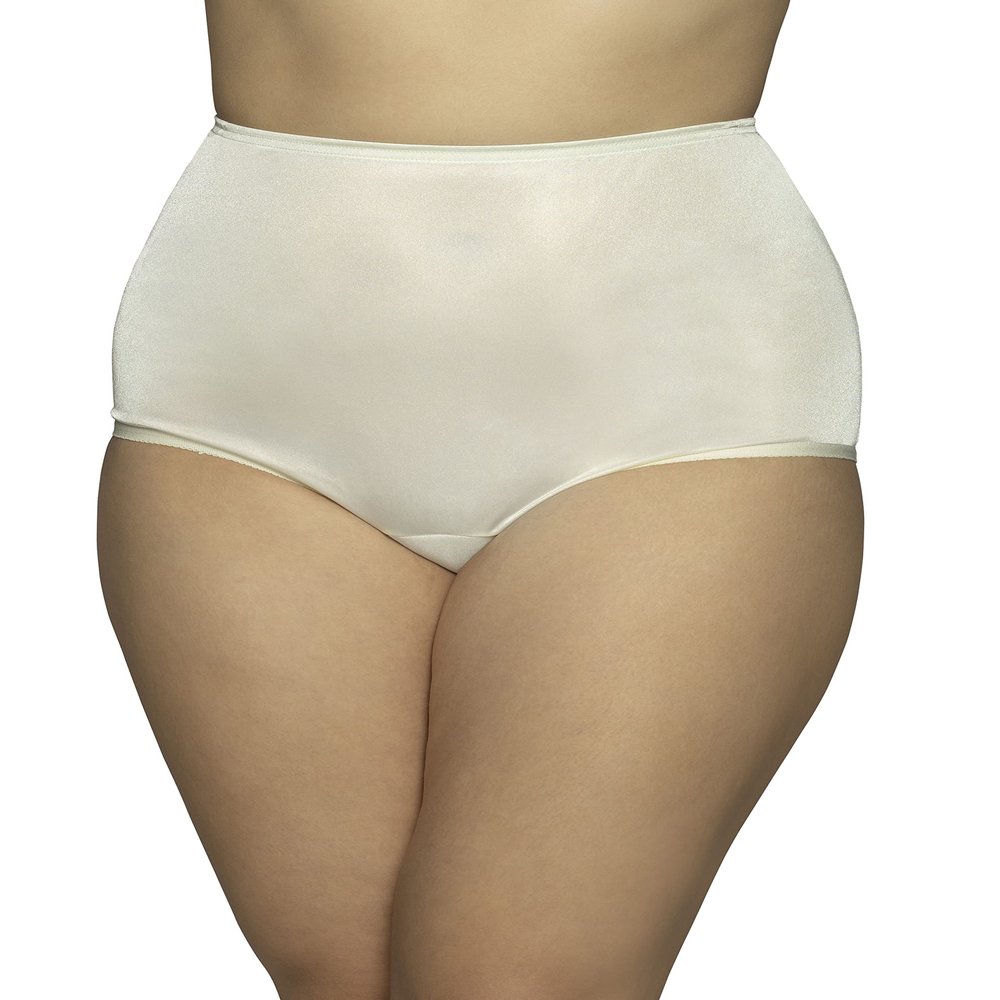 Vanity Fair Women's Perfectly Yours Ravissant Tailored Nylon Brief Panty - Size 5X- Large/ 12 - Candle Glow