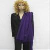 Cashmere Pashmina Group: Solid Pashmina Shawl, Scarf, Wrap & Stole(Regular Size) Purple view 2