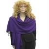 Cashmere Pashmina Group: Solid Pashmina Shawl, Scarf, Wrap & Stole(Regular Size) Purple view 4