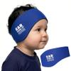 Earvolution Ear Band-It Original Swimming Headband for Kids/Adults - Invented by Ear, Nose, and Throat Doctor- Durable Neoprene Maximizes Protection - Putty Buddies Sold Separately - Blue - Medium view 1