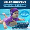 Earvolution Ear Band-It Original Swimming Headband for Kids/Adults - Invented by Ear, Nose, and Throat Doctor- Durable Neoprene Maximizes Protection - Putty Buddies Sold Separately - Blue - Medium view 2