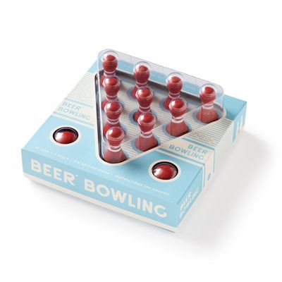 Brass Monkey Beer Bowling Drinking Game Set from Features Perfectly Weighted MDF Pins and Balls and Instructions for Three Unique Ways to Play, Great Gift Idea!