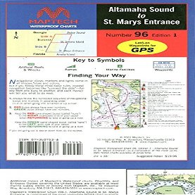 Maptech Waterproof Chart Altamaha Sound to St. Mary's Entrance 1st Edition
