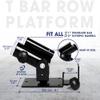 Yes4All Landmine Attachment for Barbell, Adjustable T Bar Row Attachment, Heavy Duty 360-Degree Swivel (Black) view 2