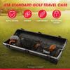 SKB Staff ATA Hard Shell Plastic Golf Travel Case for Cart Bags with Wheels - Heavy-Duty Rolling Club and Driver Carrier for Airline Transport, Impact-Resistant with TSA Locking Latches view 3