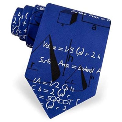 Geometry Navy Blue Silk Tie