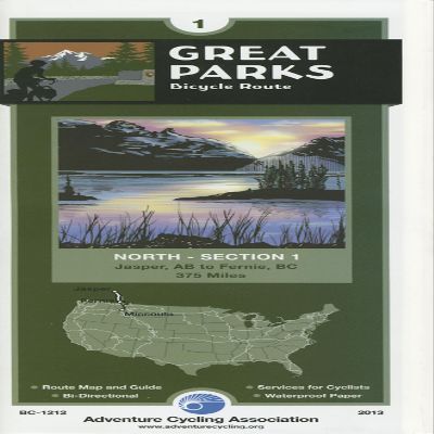 Great Parks North Bicycle Route - 1: Jasper, Alberta - Fernie, British Columbia - 373 miles