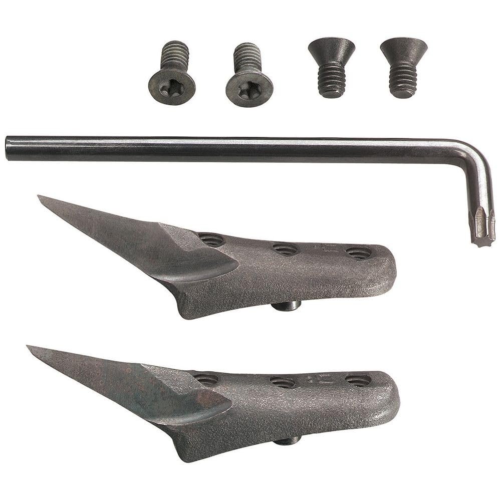 Klein Tools 86 Replacement Pole Climbing Gaffs, Made in USA, for 1986AR Series, with TORX Screws, and Wrench