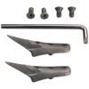 Klein Tools 86 Replacement Pole Climbing Gaffs, Made in USA, for 1986AR Series, with TORX Screws, and Wrench view 1