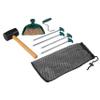 Coleman Premium Camping Tent Kit: Steel Tent Pegs, Rubber Mallet, Broom and Dustpan, Stake Puller, Includes Carry Bag view 1