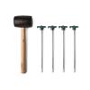 Coleman Premium Camping Tent Kit: Steel Tent Pegs, Rubber Mallet, Broom and Dustpan, Stake Puller, Includes Carry Bag view 2