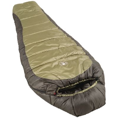 Coleman North Rim 0F Big & Tall Sleeping Bag, Cold-Weather Mummy Sleeping Bag for Adults, No-Snag Zipper with Adjustable Hood for Warmth & Ventilation, Contains PFAS