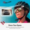 Take A Look Compact Cycling Mirror  Low-Tech Rearview Mirror for Bikes  fits Sunglasses & Helmet Visors  Shatter-Resistant Polycarbonate Lens, Anti-Vibration Stainless-Steel & Brass, Always On view 3