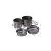 Snow Peak Titanium Multi Compact Cookset - Ultralight Camping Cookware Set with Pots & Frying Pans - Titanium Cookset for Outdoor Cooking view 1