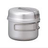 Snow Peak Titanium Multi Compact Cookset - Ultralight Camping Cookware Set with Pots & Frying Pans - Titanium Cookset for Outdoor Cooking view 2