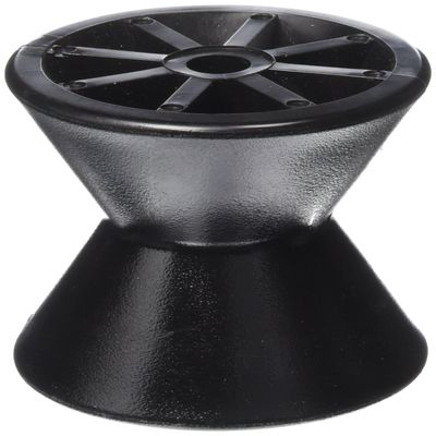 Tie Down 86400 Boat Trailer Bow Roller  4 Inch Black PVC Roller | 1/2 Shaft | Center Roller for Bow Stop | Durable Marine Trailer Replacement Part for Boat Loading and Transport