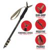 Allen Company Monopod Shooting Stick and Gun Rest - Versatile Hunting Accessories with Adjustable Height - Aluminium,Black view 3