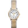 Timex Women's Easy Reader 25mm Watch  Two-Tone Case White Dial with Extra-Long Two-Tone Expansion Band view 1