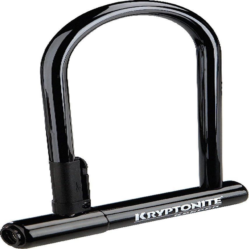 Kryptonite Keeper 12 Standard Heavy Duty Bicycle U-Lock with Bracket (4-Inch x 8-Inch), Black