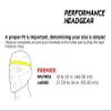 Full90 Premier Performance Soccer Headgear, Black, Large view 2