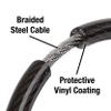 Master Lock Bike Lock Cable with Combination Black, 8143D view 3