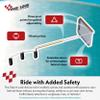 Take A Look Cycling Mirror  Low-Tech Rearview Mirror for Bikes  Fits Helmet & Sunglasses  Shatter-Resistant Polycarbonate Lens, Anti-Vibration Stainless-Steel & Brass, Always On (Left-Side) view 2