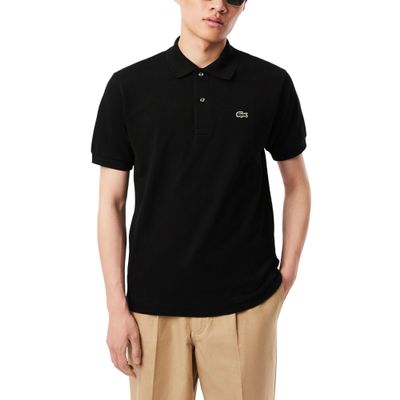 Lacoste Men's Classic Fit L.12.12 Original Piqu Polo Shirt, Black, Large