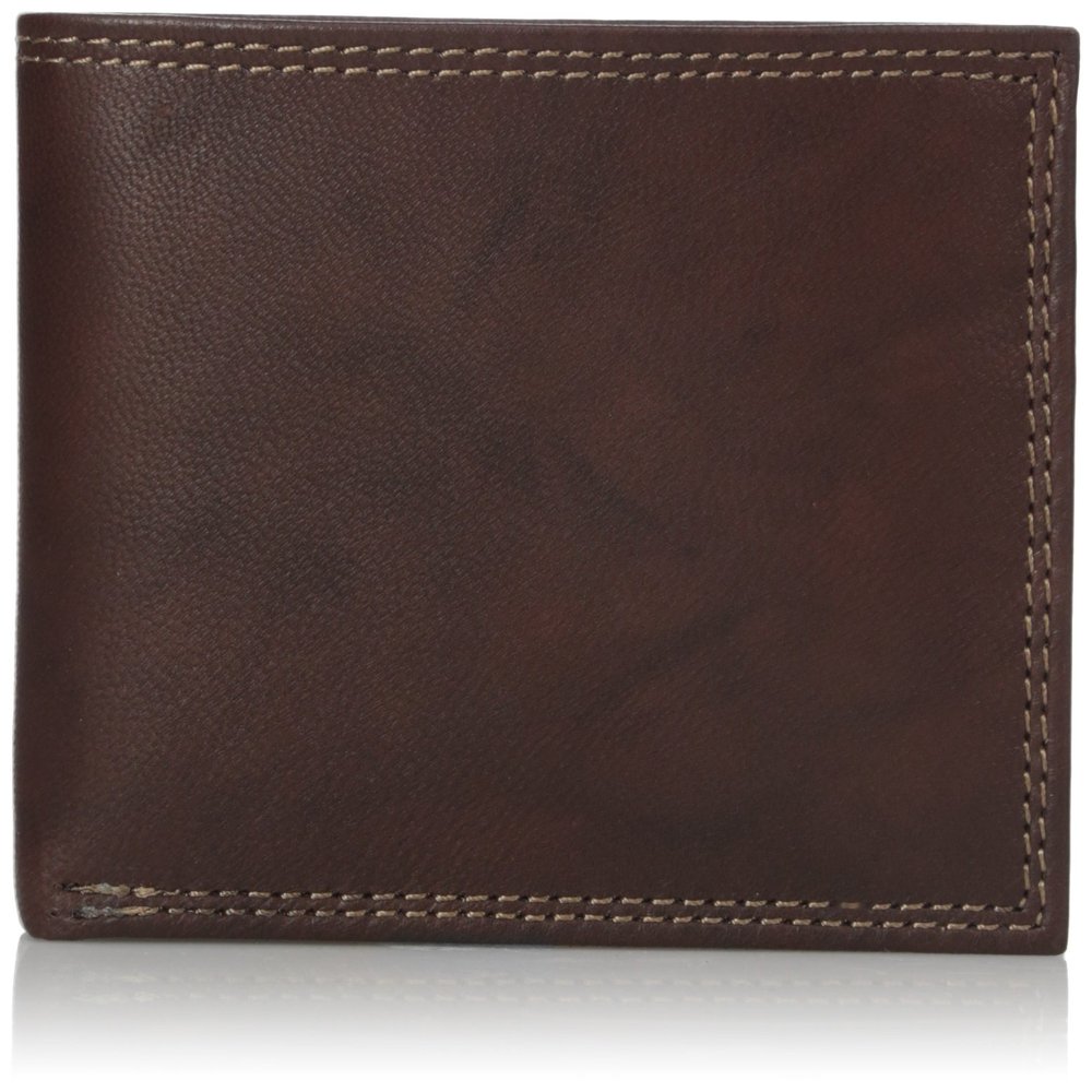 Buxton Men's Hunt Credit Card Billfold Wallet, Brown, One Size