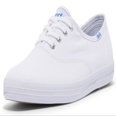 Keds womens Champion Canvas Sneaker, White, 9 US