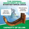 COR Surf Surfboard Wood Rack for Long Boards and Short Boards Works Indoor and Outdoor view 2