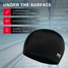 TYR Lycra Fiber Adult Swim Cap for Women and Men - Recreational and Training Cap for Lap Swimming, Casual Use - UPF 50+ Sun Protection - Nylon/Lycra view 3