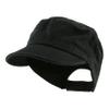 Wholesale Enzyme Washed Cotton Army Cadet Castro Hats Black 20766 One Size Black One Size view 1