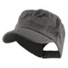 Wholesale Enzyme Washed Cotton Army Cadet Castro Hats (Grey) - 20770 One Size view 1