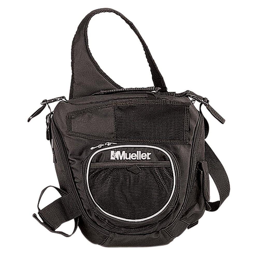 MUELLER Sports Medicine Medi Kit Sling Bag for Men and Women, Athletic Training Kit Bag Only, Medical Supply Bag for Sports Teams, Over the Shoulder Medical Pack, Black, One Size