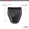 Bianchi 7917 Double Handcuff Pouch, Plain Black, Hidden Snap view 2