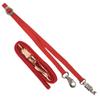 Intrepid International Durable and Secure Nylon Cross Ties, Adjustable 40-75 inches, Crossties for Horses, Horse Tie Down with Panic and Breakaway Snap, Attaches to Halter, Red view 1