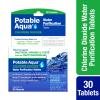 potable aqua Chlorine Dioxide Water Purification Tablets - 30 Count, Blue, (3093) view 2