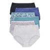 Hanes Womens High-waisted Panties, 6-pack, Moisture-wicking Cotton (Colors May Vary) Briefs-underwear, Solid/Print Mix, 9 US view 1