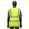CAT CAT019501X Highly Visible Safety Vest  Fluorescent, X-Large, Breathable, Lightweight Traffic Vest with Reflective Tape view 3
